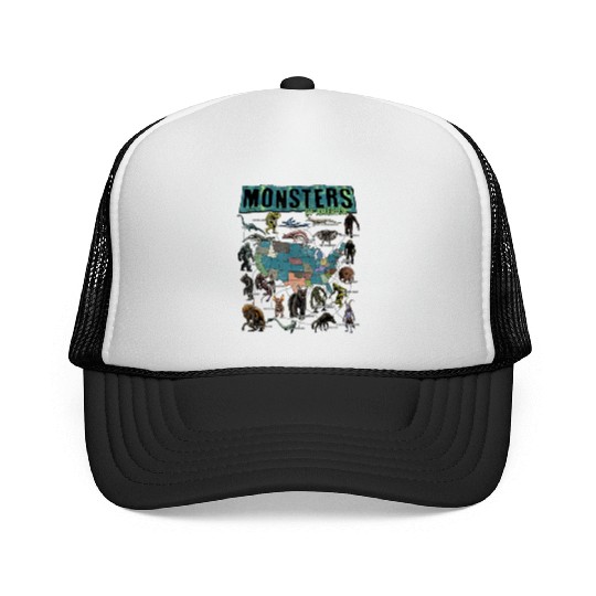 Cryptid Monsters Folklore Creature Cryptozoology Trucker Caps