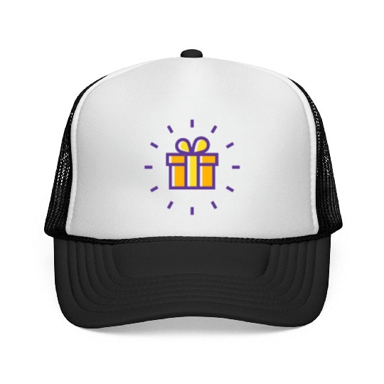 AA line icon of a gift box typically features a si Trucker Caps