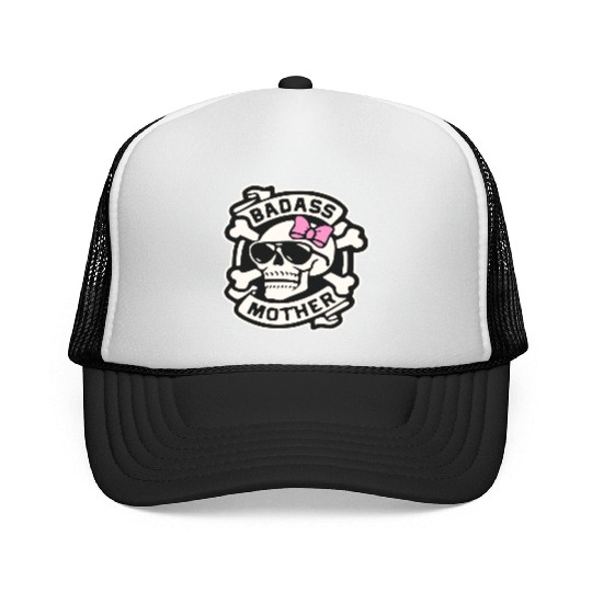 Badass Mother Skull LIKE US ON FACEBOOK # Trucker Caps