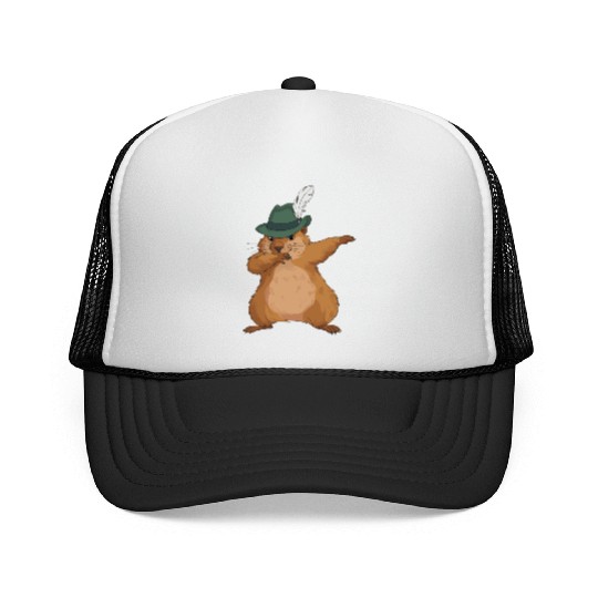 Groundhog Marmot for a Marmot lover groundhog fan Trucker Caps