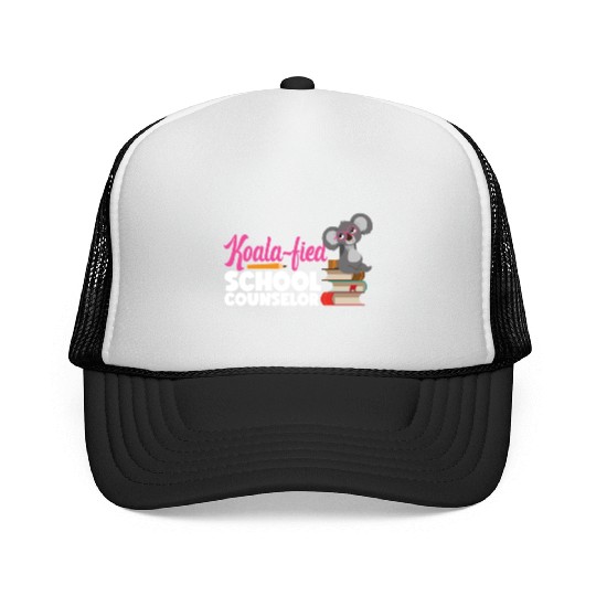School Counselor Koala Koala-Fied Trucker Caps