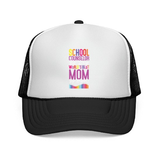 School Counselor Mom School Trucker Caps