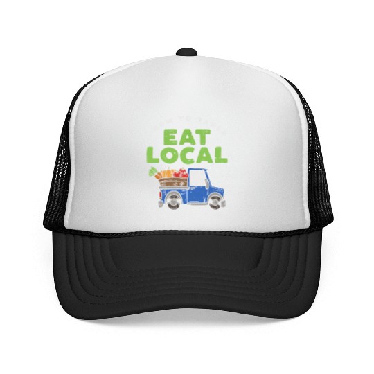 Farmers Market I Eat Local I Organic Food Trucker Caps