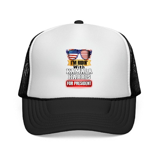 Vote for Kamala Harris 2024 election campaign. Trucker Caps