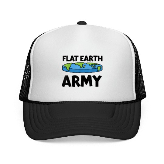 Flat Earth Army Flat Earther Flat Earth Trucker Caps