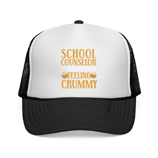 School Counselor Pun School Trucker Caps