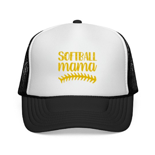 Softball Mama Mom Funny Mommy Mother's Day Trucker Caps