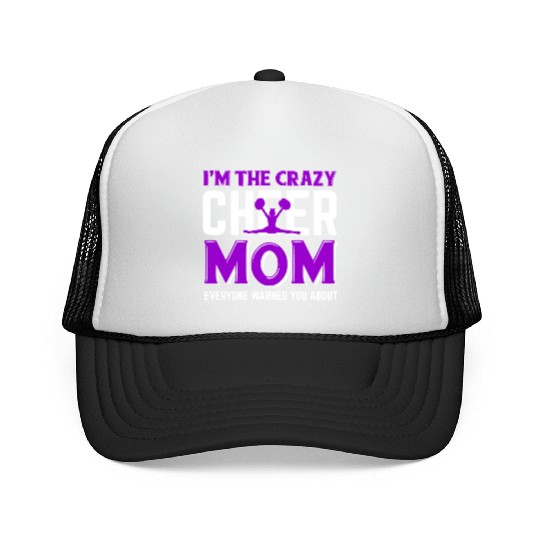 Crazy Cheer Mom Cheerleading Mommy Mother's Day Trucker Caps