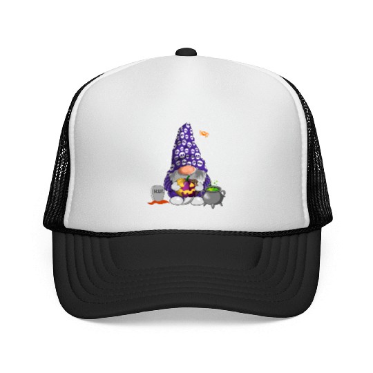 Halloween Gnomes, Happy Halloween Trucker Caps
