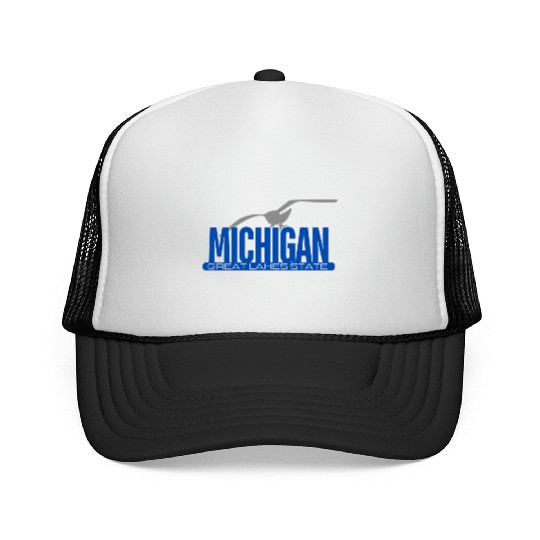 Michigan Great Lakes State Trucker Caps