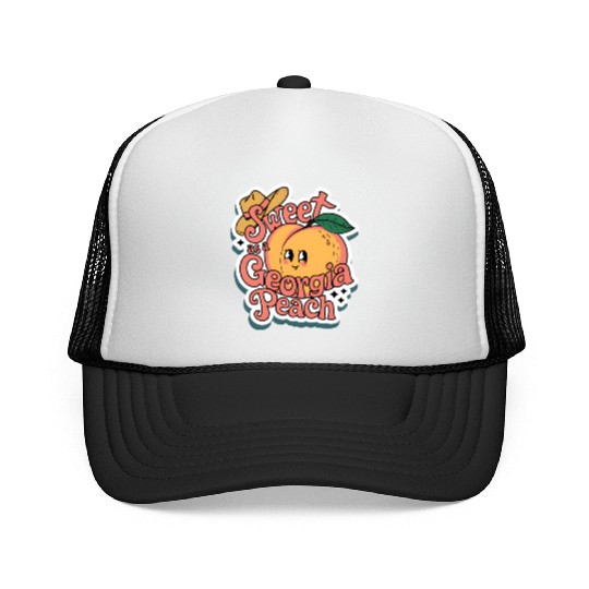 Sweet as a Georgia Peach Sticker.t-shits Trucker Caps
