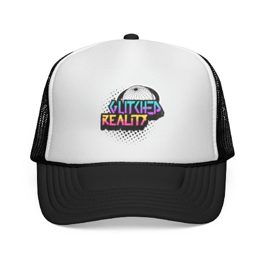 Glitched Reality - Futuristic Y2K Streetwear Trucker Caps