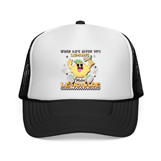 Lemon Quote Trucker Caps