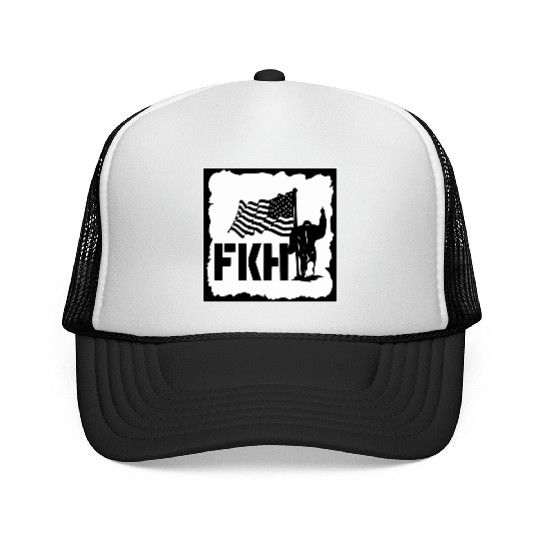Bigfoot FKH Flag LIKE US ON FACEBOOK # Trucker Caps