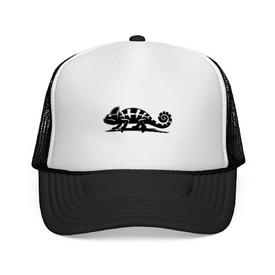 Changing Chameleon In Nature Trucker Caps