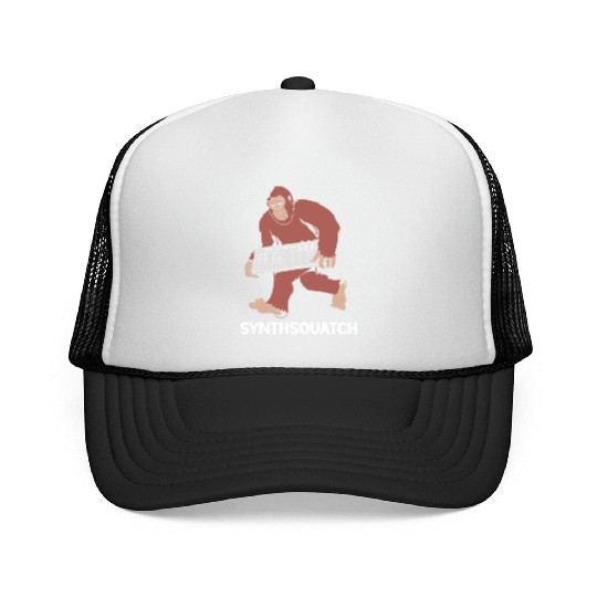 Funny Music Producer Big Foot Synthsquatch Trucker Caps
