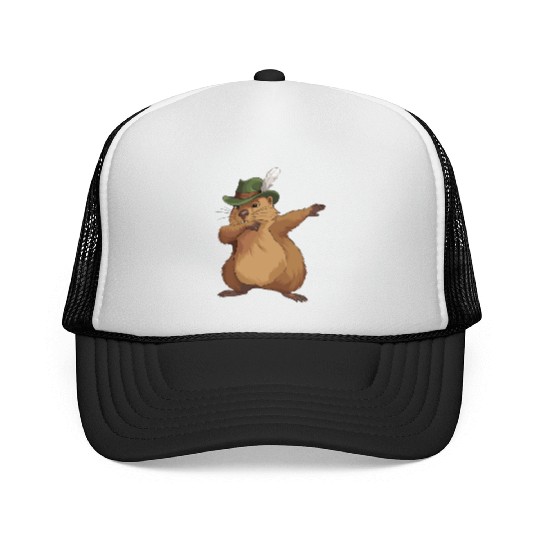 Groundhog Marmot for a Marmot lover groundhog fan Trucker Caps
