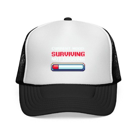 Depression Awareness Surviving, Not Thriving Trucker Caps