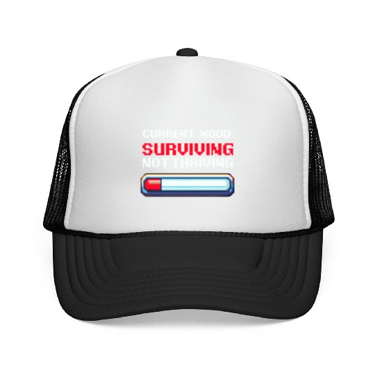 Depression Awareness Surviving, Not Thriving Trucker Caps