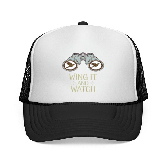 Wing It and Watch Birdwatching Nature Adventure Trucker Caps