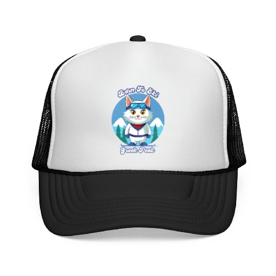 Little Cat skiing in Greek Peak Trucker Caps