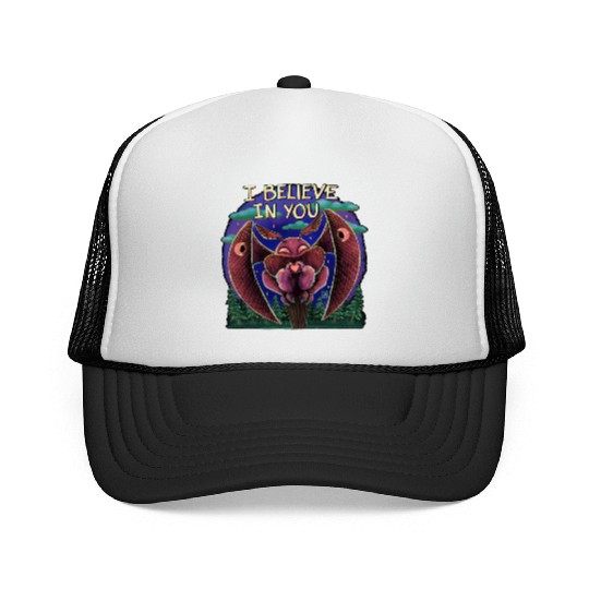 The Mothman Cryptid believe in you cute creature Trucker Caps