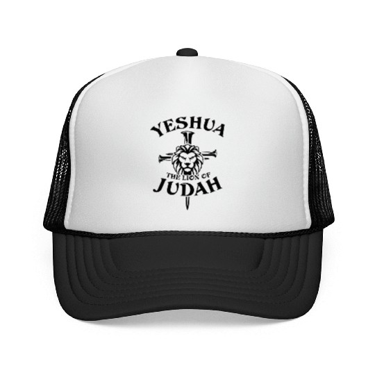 Yeshua The Lion Of Judah Trucker Caps