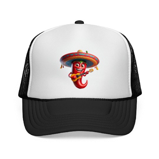 Spicy Mariachi Pepper Trucker Caps