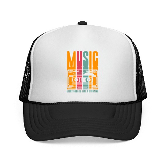 Vintage cassette tape recorder Trucker Caps