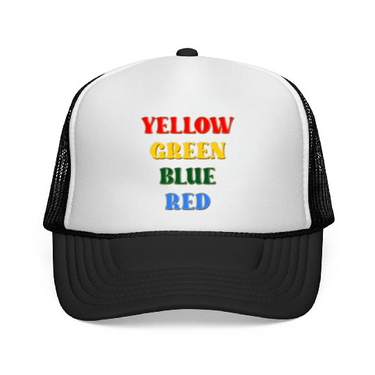 PSYCHOLOGY TEST STROOP-EFFECT COLORS Trucker Caps
