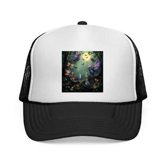 Enchanted Forest Creatures Halloween Ideas Trucker Caps