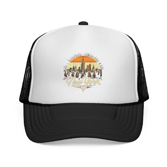 New York Skyline - Iconic Cityscape Beauty Trucker Caps