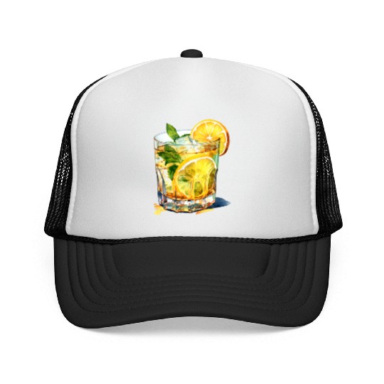 Lemonade Cocktail Drink Trucker Caps