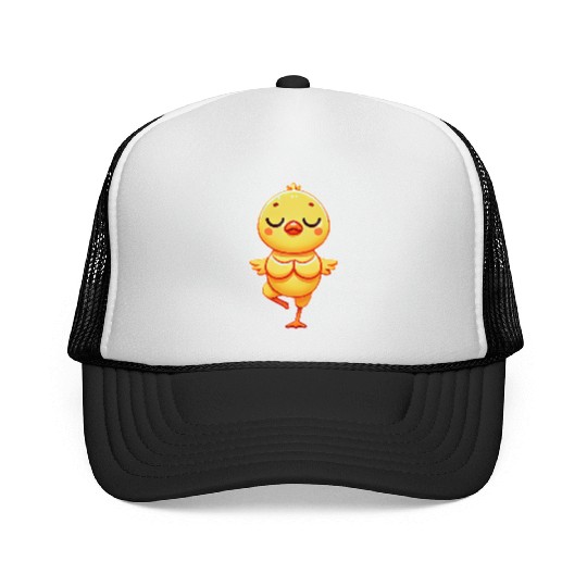 Meditating Duck Yoga Autogenic Training Inner Trucker Caps