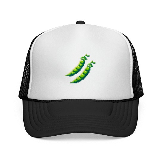 8 Bit Pixel Peas Trucker Caps