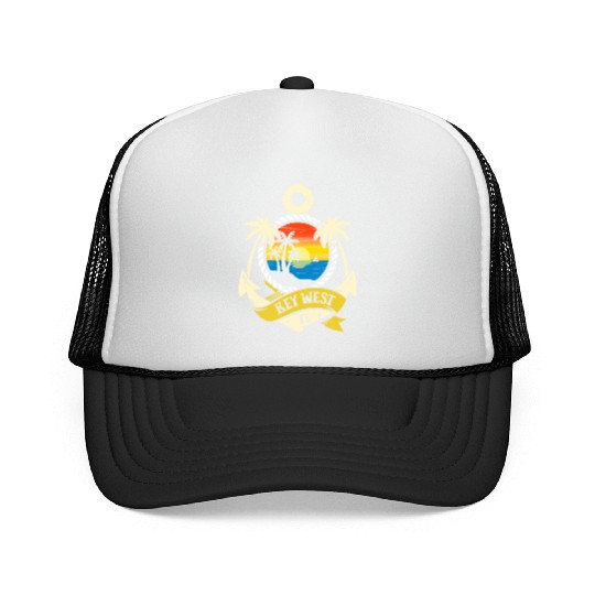 KEY-WEST FLORIDA Sunshine-State West Keys Trucker Caps