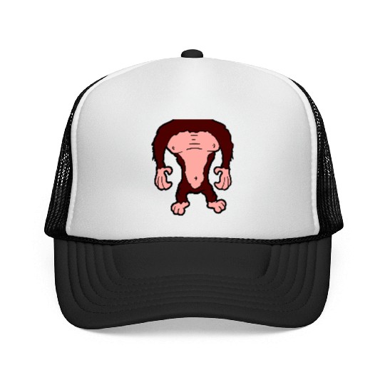 Funny Gorilla Body Without Head Halloween Cost Trucker Caps