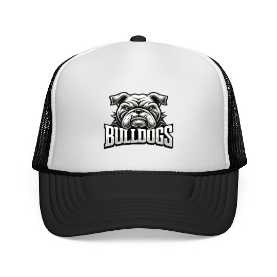 Bulldogs Mascot Back To School Team Spirit Trucker Caps