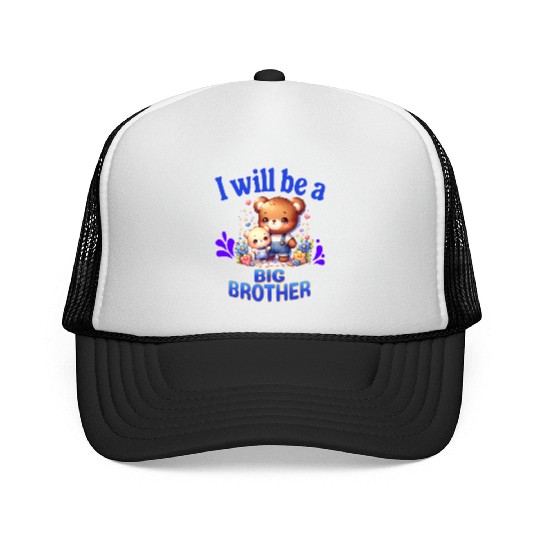 I'm Going To Be A Big Brother Cute Teddy Bears, Trucker Caps