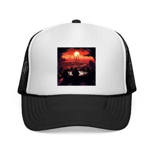 A Group of Rebels Trucker Caps