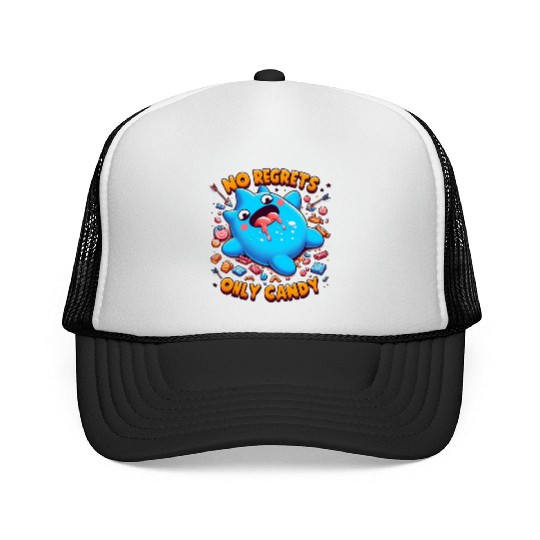 Stitch Halloween No Regrets Only Candy Trucker Caps