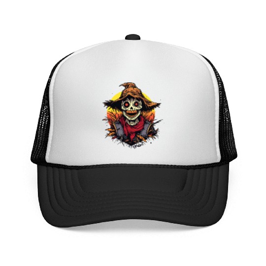 Cartoon Horror Scarecrow Trucker Caps