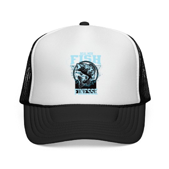 Real Men Fish Finesse Trucker Caps