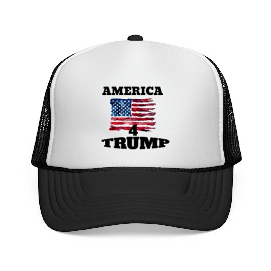America 4 trump Trucker Caps
