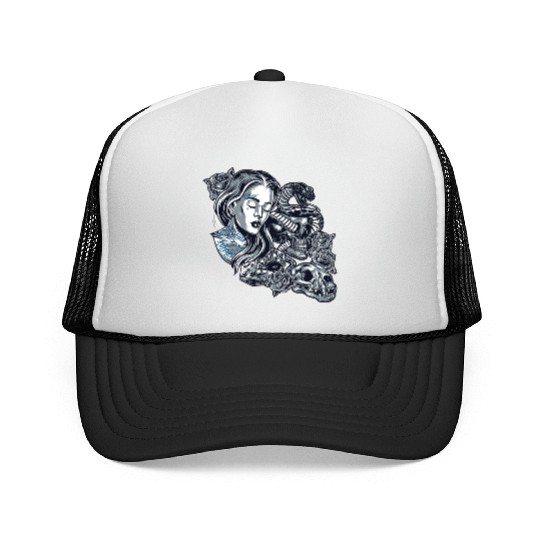 Blessed Chicano Vintage Street Art Graphic Trucker Caps