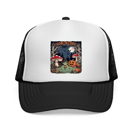 Halloween goblincore enchanted forest goblin Trucker Caps