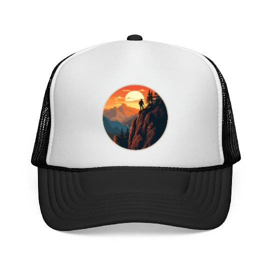Hiking Nature Vacation Trucker Caps