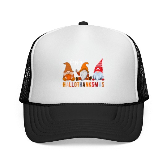HalloThanksMas Trucker Caps