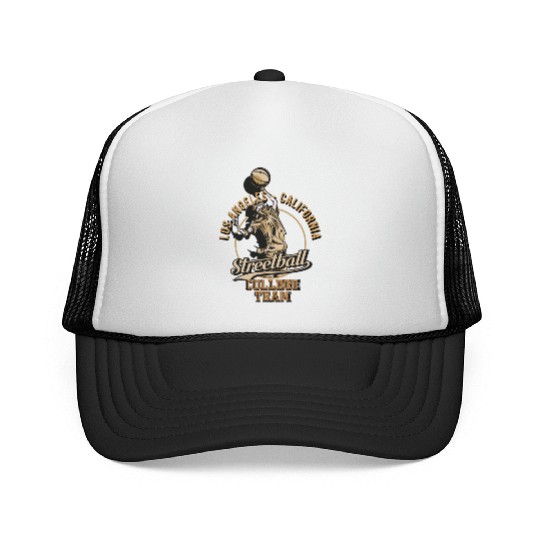 Los Angeles Streetball College Team log Trucker Caps