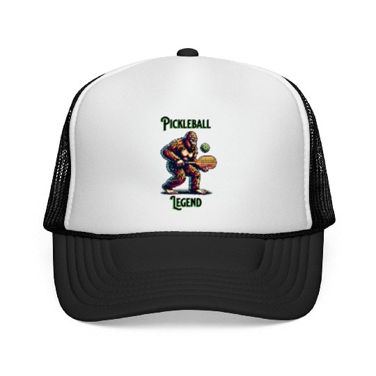 Pickleball Legend | Bigfoot Playing Trucker Caps